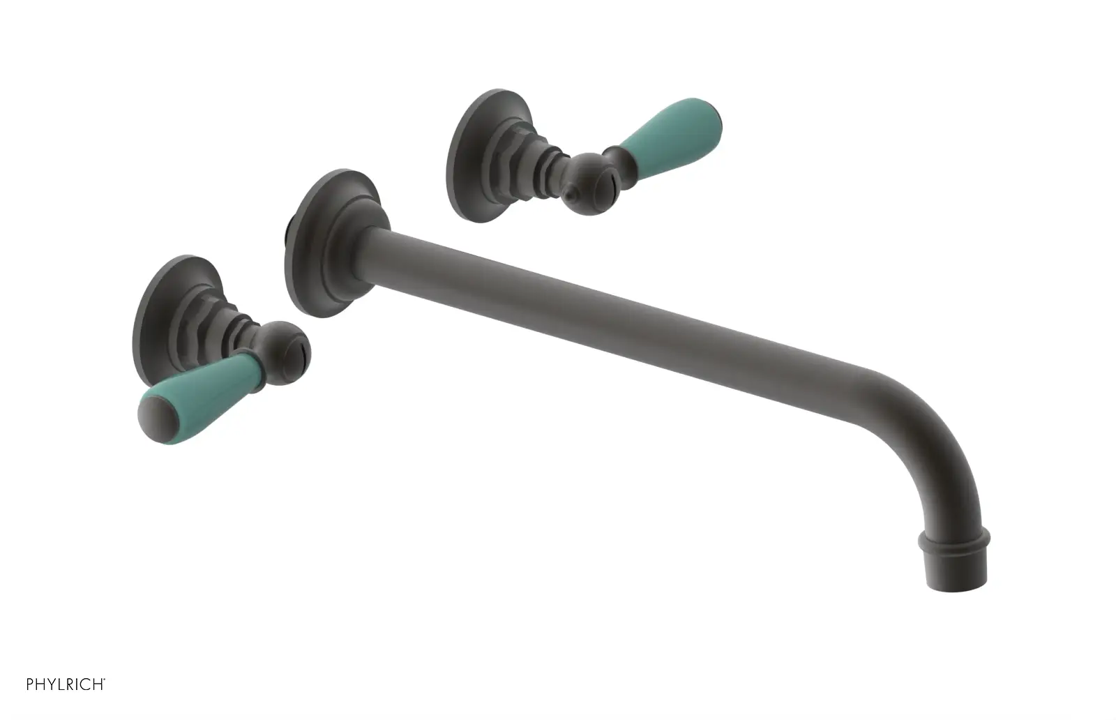 Phylrich Jamestown 12" Spout Wall Tub Set with Lever Handle by Phylrich
