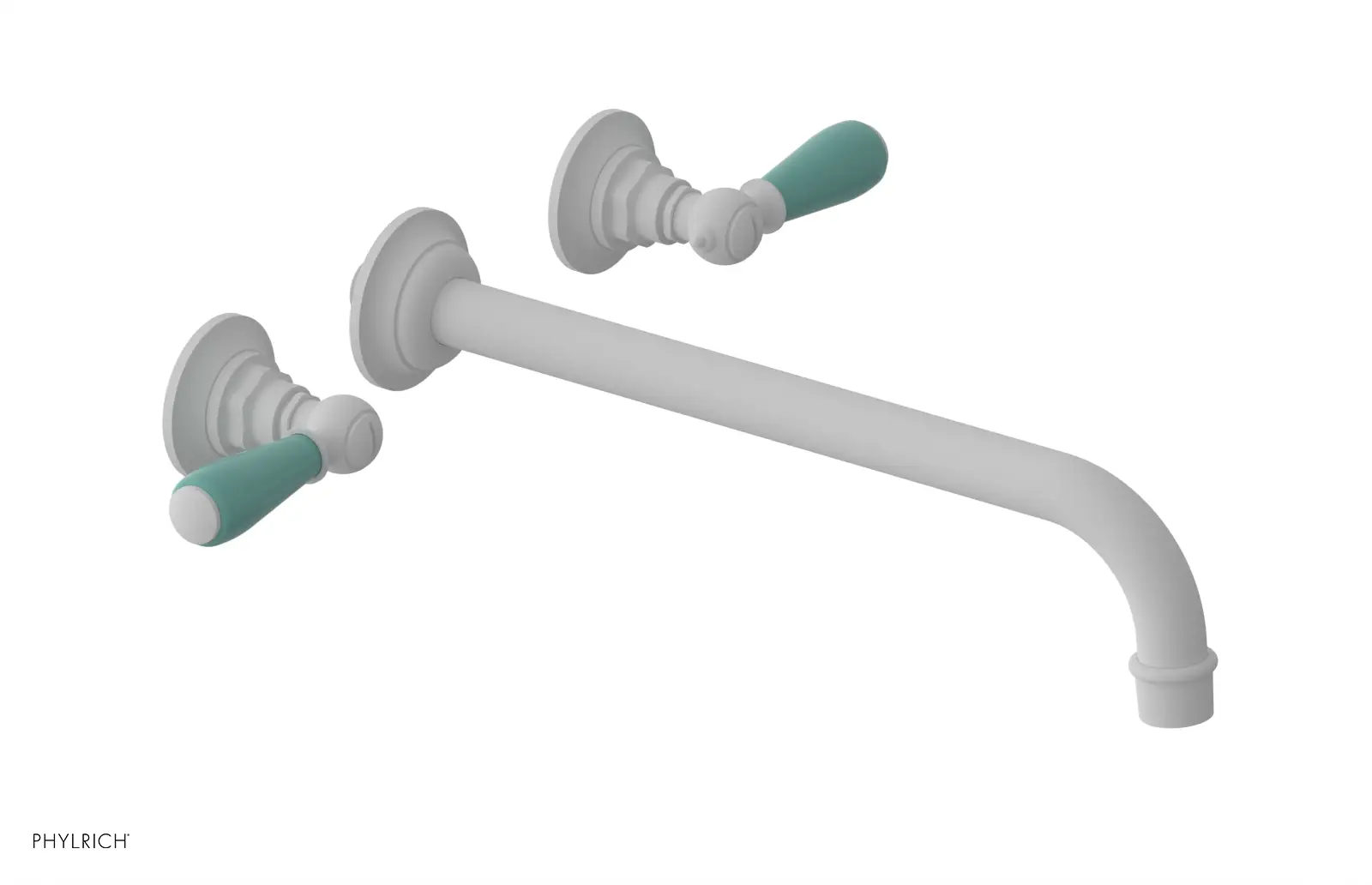 Phylrich Jamestown 12" Spout Wall Tub Set with Lever Handle by Phylrich