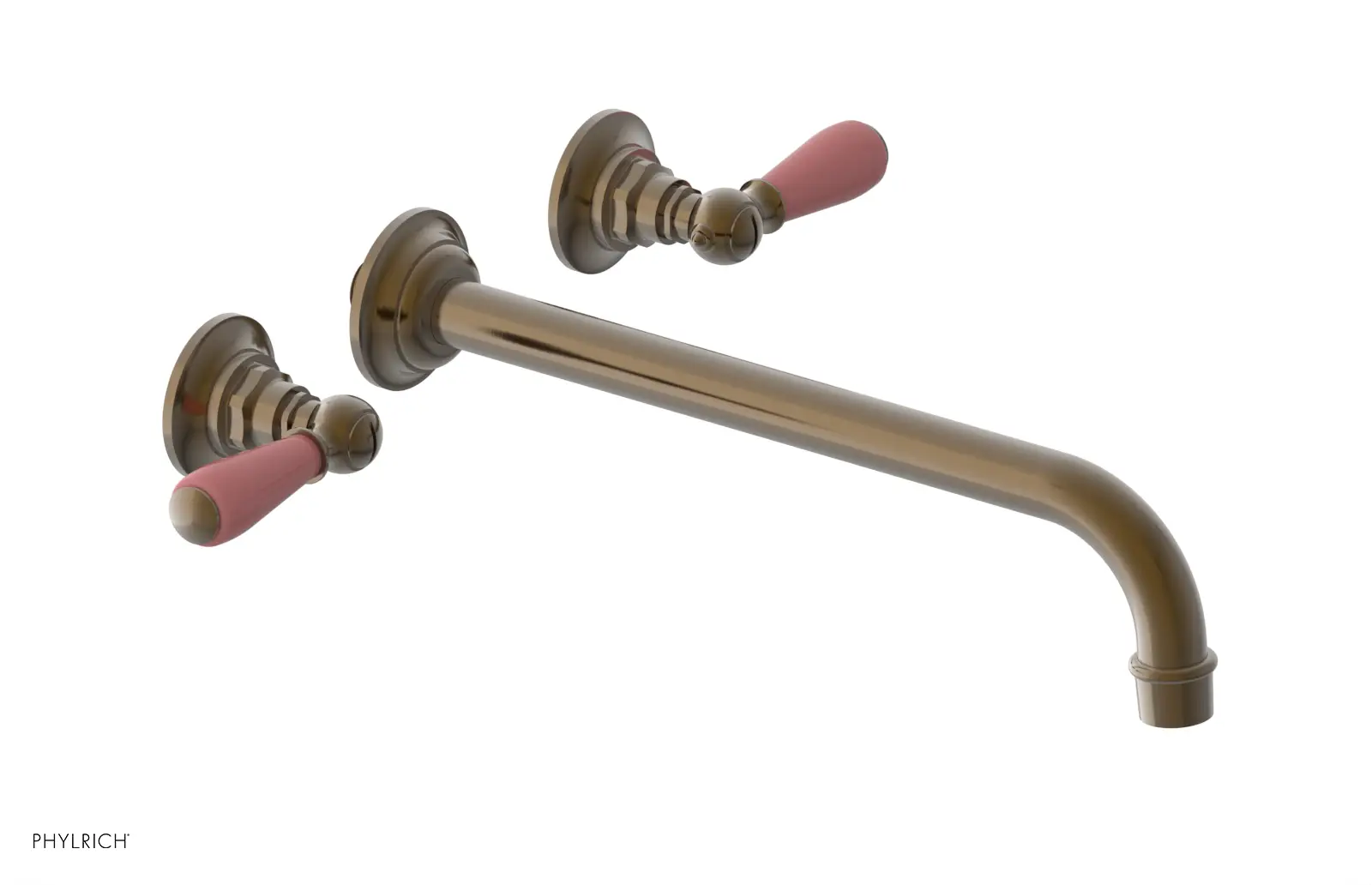 Phylrich Jamestown 12" Spout Wall Tub Set with Lever Handle by Phylrich