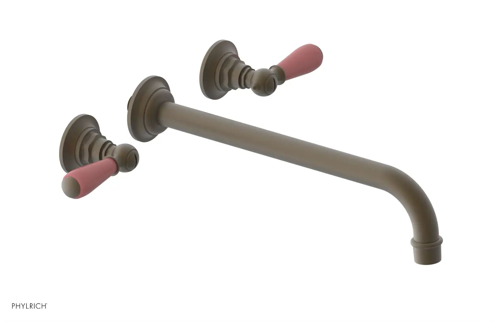 Phylrich Jamestown 12" Spout Wall Lavatory Set with Lever Handle by Phylrich
