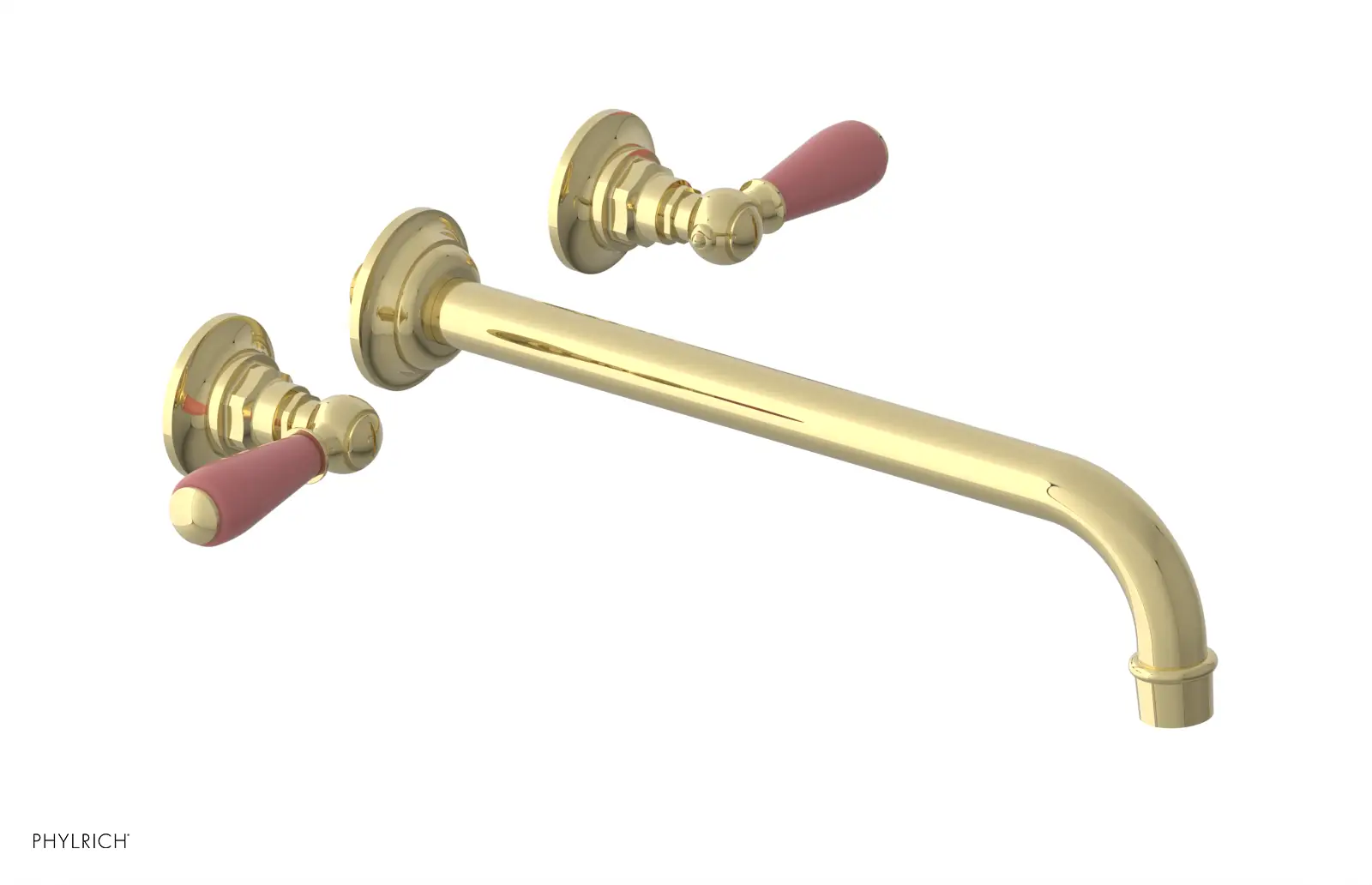 Phylrich Jamestown 12" Spout Wall Tub Set with Lever Handle by Phylrich