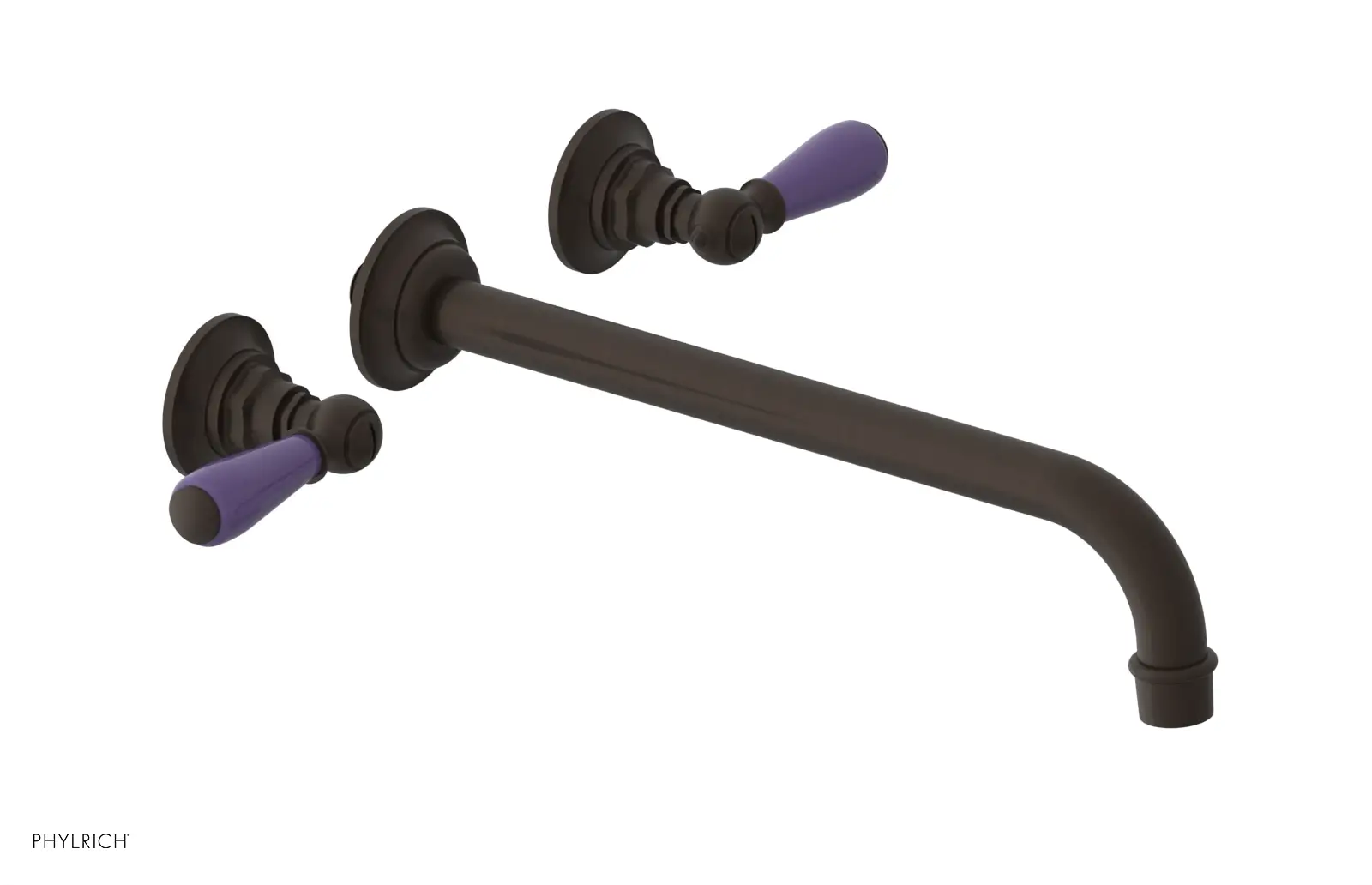 Phylrich Jamestown 12" Spout Wall Tub Set with Lever Handle by Phylrich