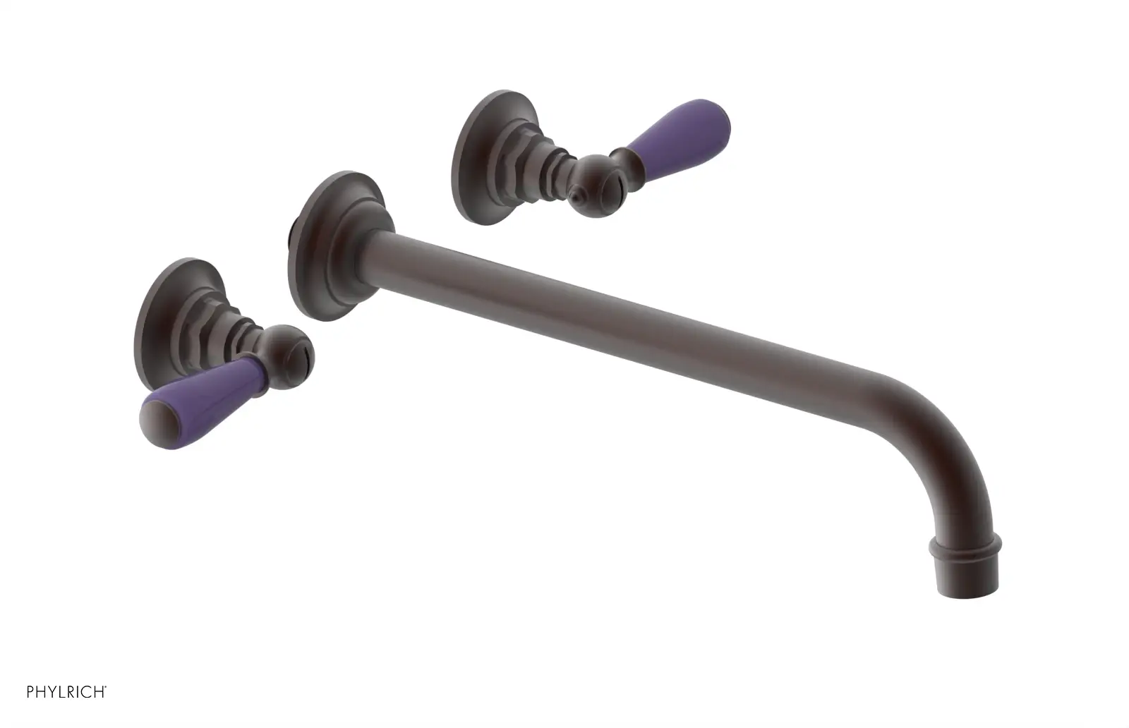 Phylrich Jamestown 12" Spout Wall Tub Set with Lever Handle by Phylrich