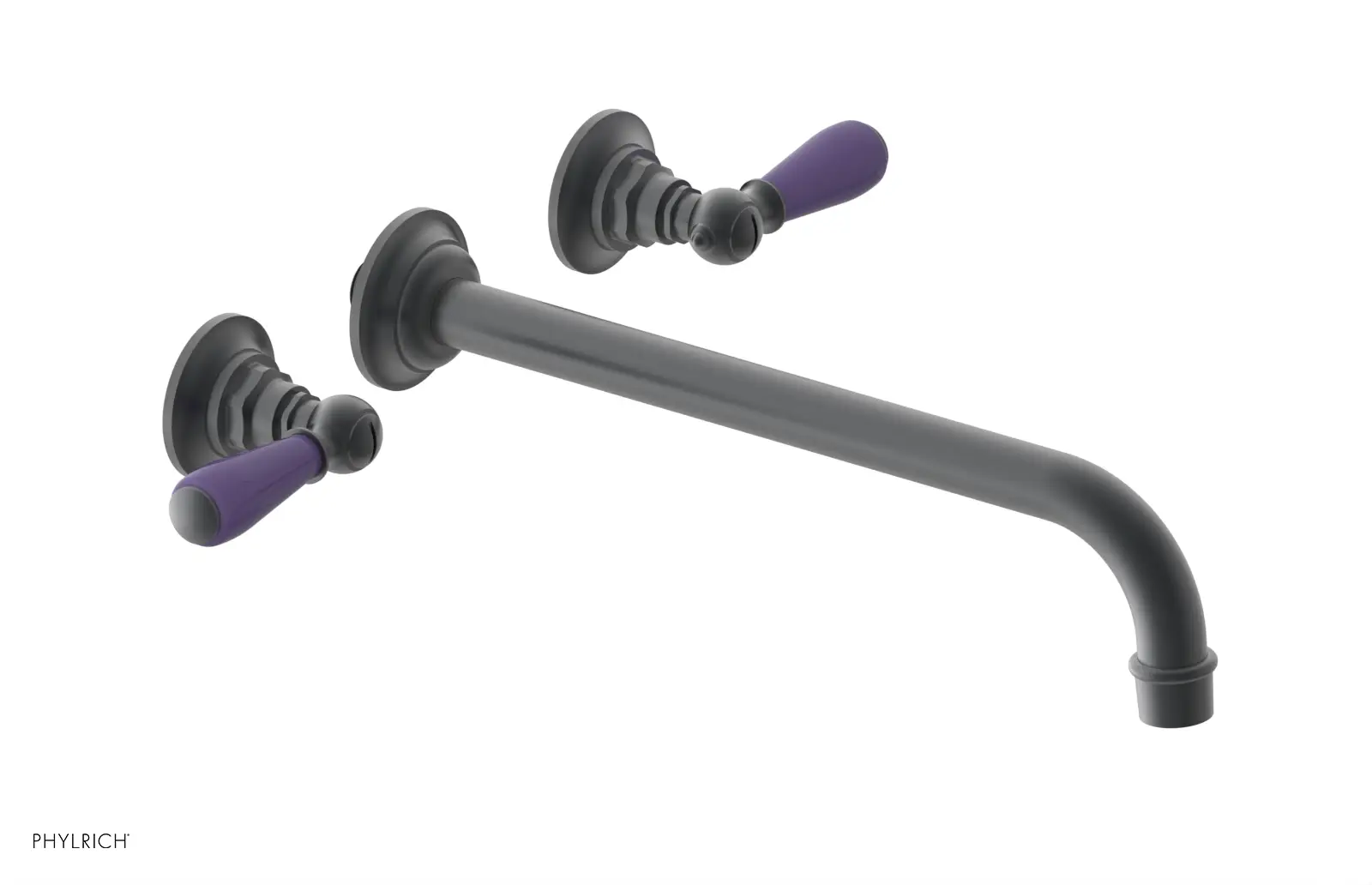 Phylrich Jamestown 12" Spout Wall Tub Set with Lever Handle by Phylrich