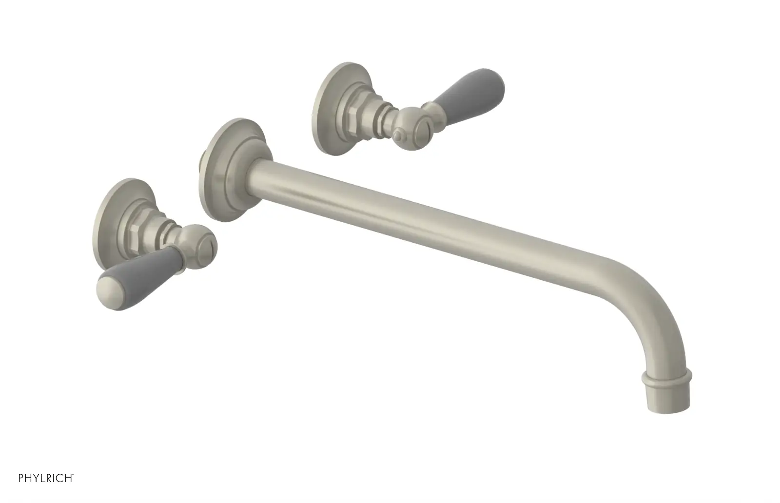Phylrich Jamestown 12" Spout Wall Tub Set with Lever Handle by Phylrich