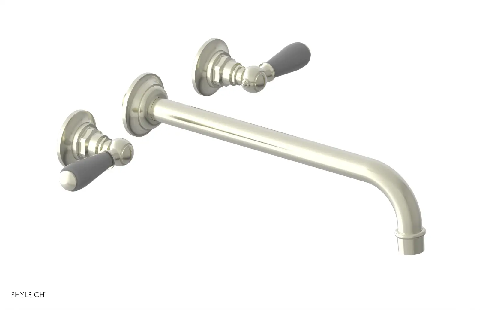 Phylrich Jamestown 12" Spout Wall Tub Set with Lever Handle by Phylrich