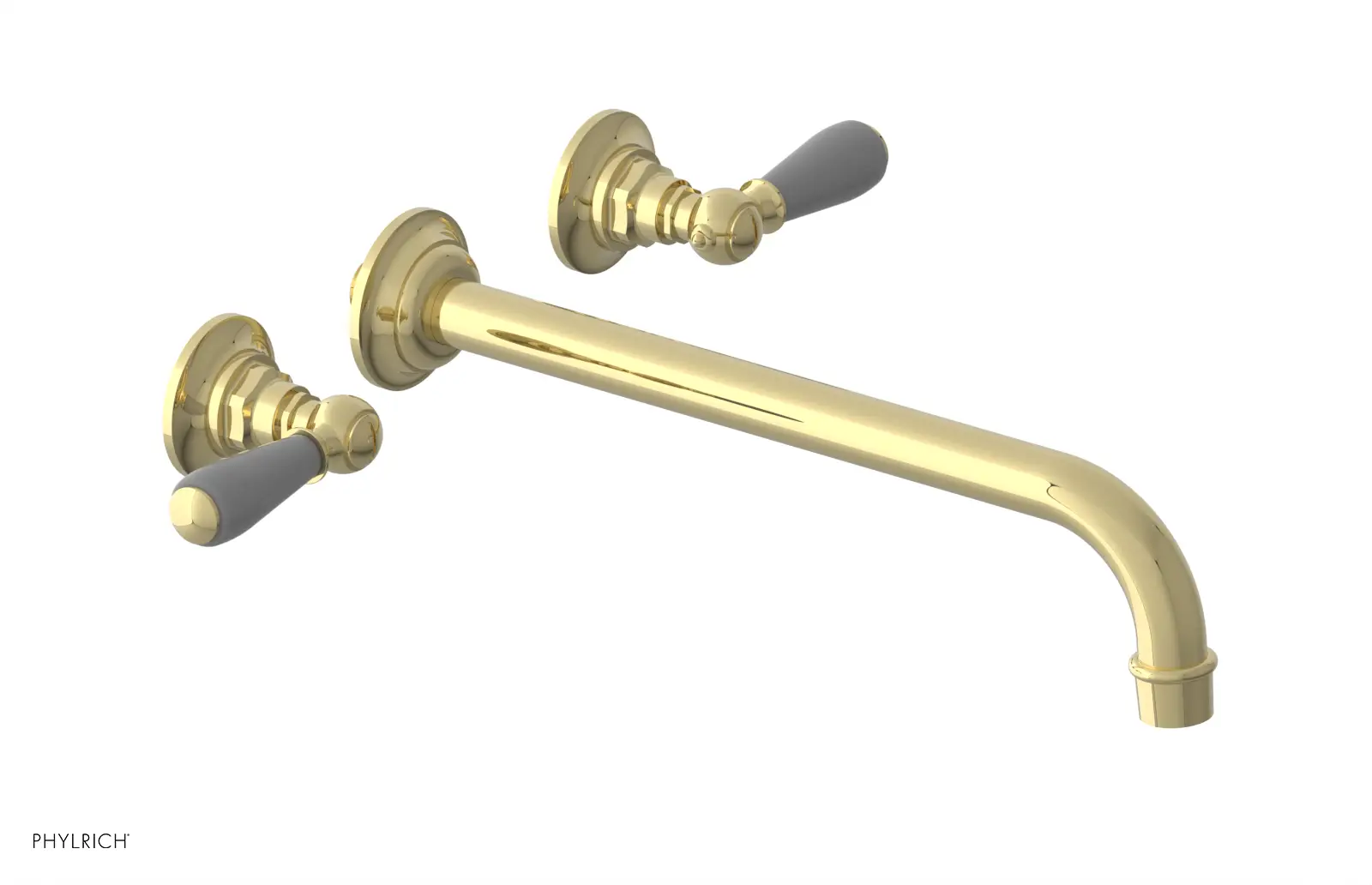 Phylrich Jamestown 12" Spout Wall Tub Set with Lever Handle by Phylrich