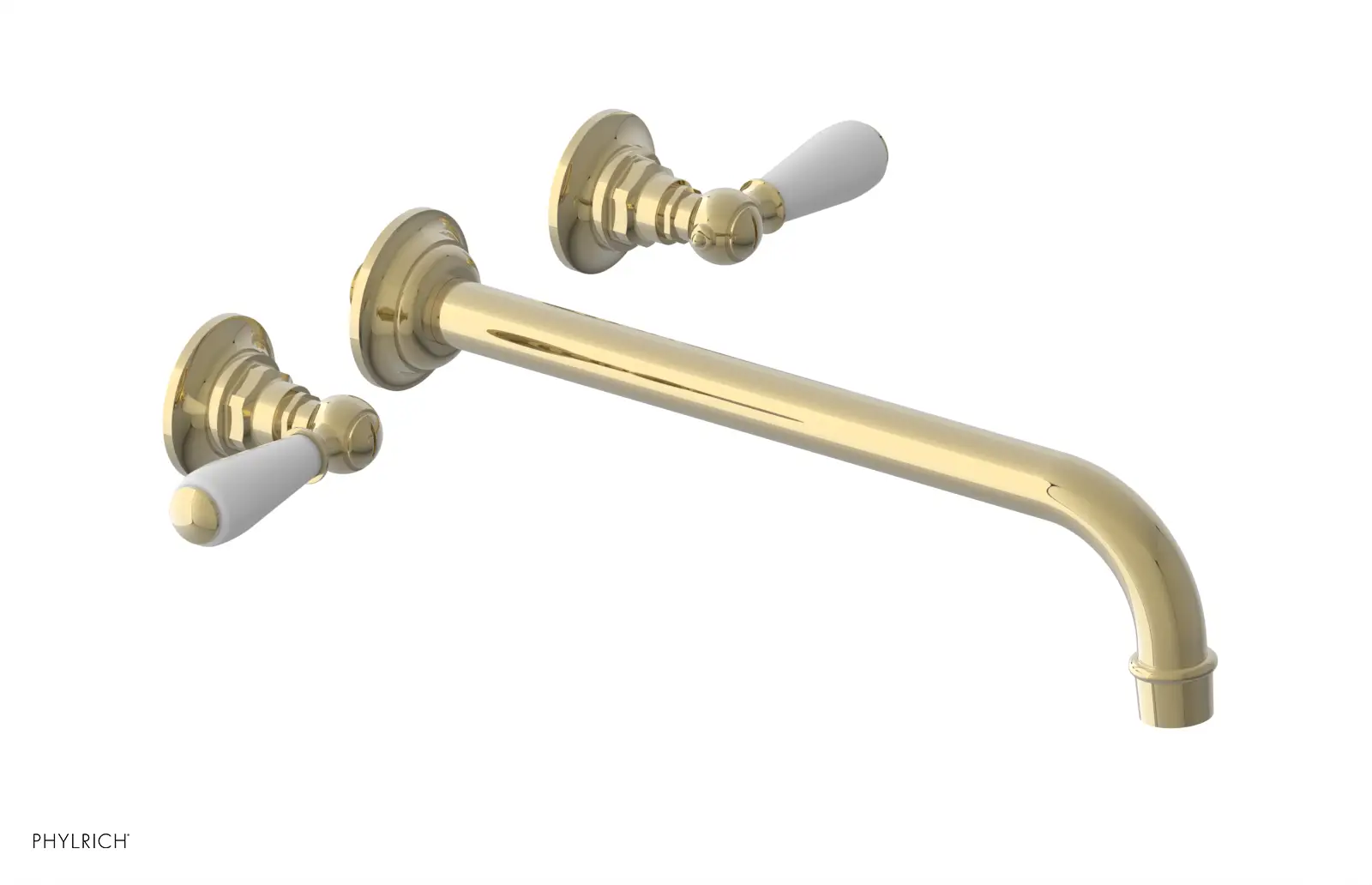 Phylrich Jamestown 12" Spout Wall Tub Set with Lever Handle by Phylrich