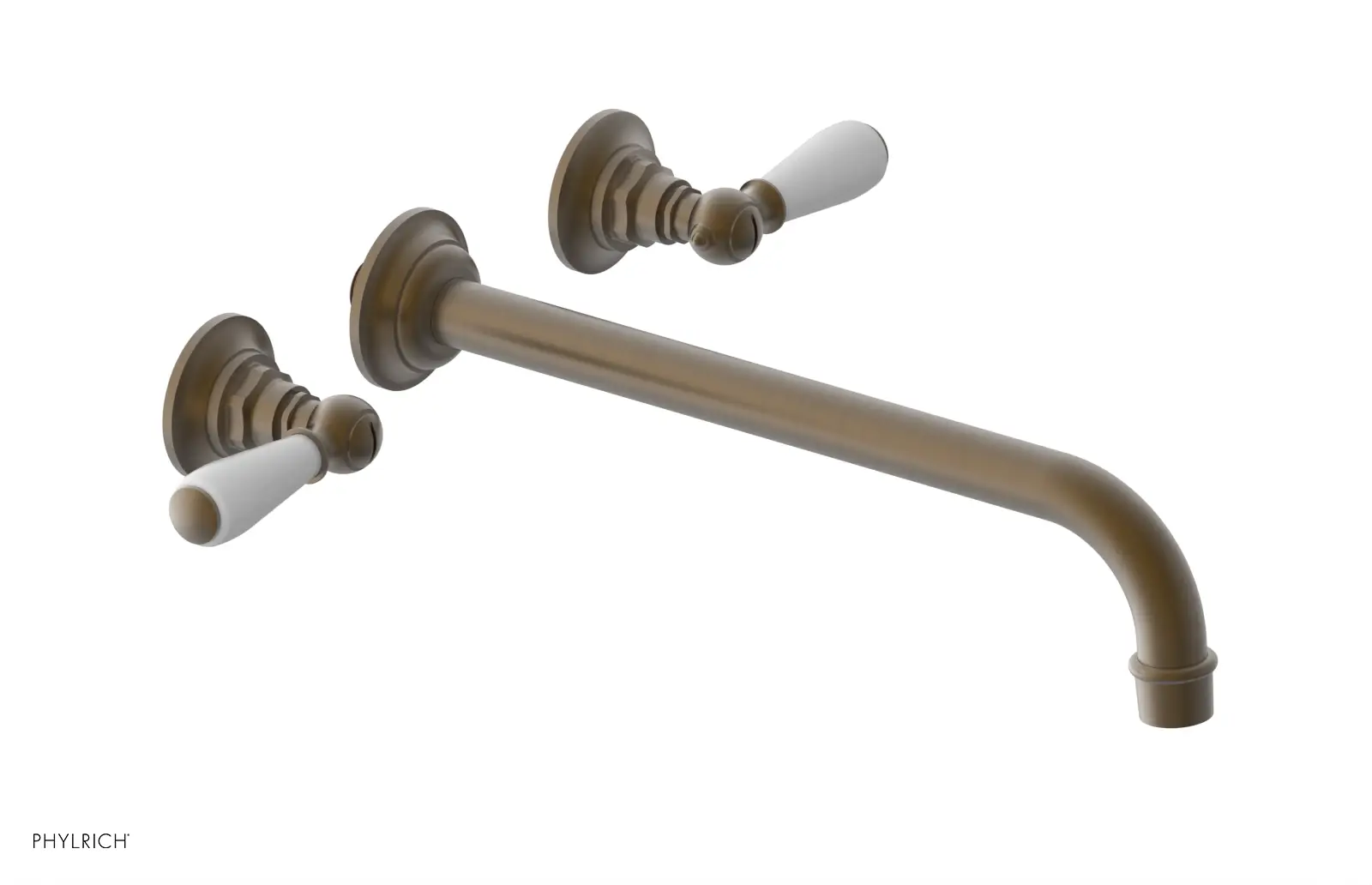 Phylrich Jamestown 12" Spout Wall Tub Set with Lever Handle by Phylrich
