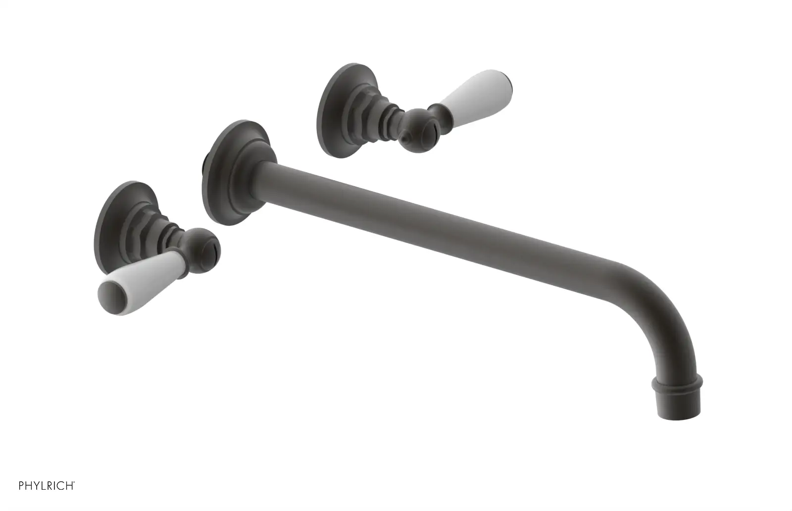 Phylrich Jamestown 12" Spout Wall Tub Set with Lever Handle by Phylrich