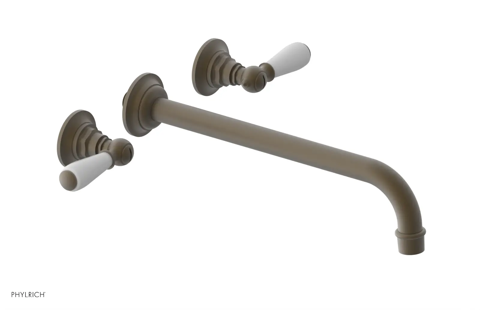 Phylrich Jamestown 12" Spout Wall Tub Set with Lever Handle by Phylrich