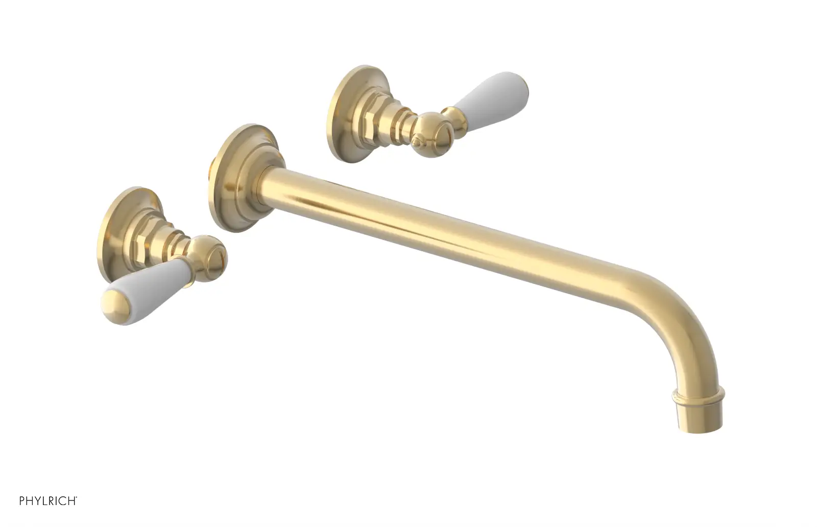 Phylrich Jamestown 12" Spout Wall Tub Set with Lever Handle by Phylrich