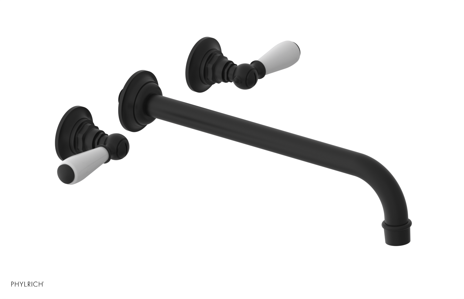 Phylrich Jamestown 12" Spout Wall Tub Set with Lever Handle