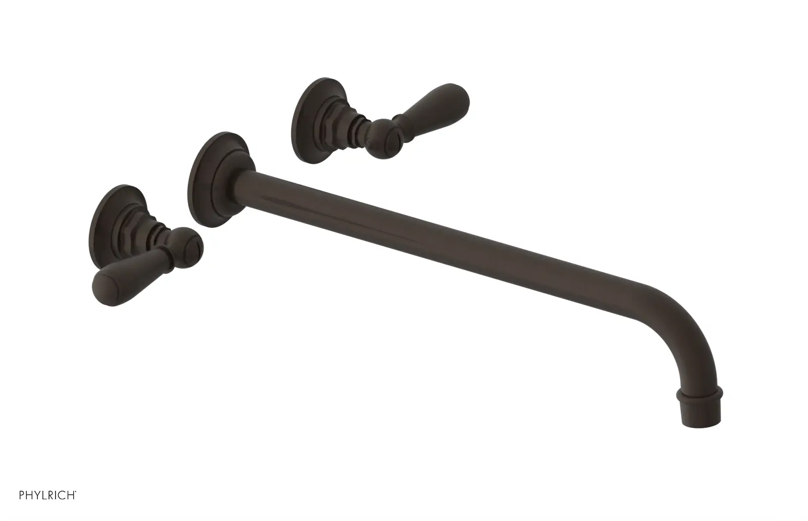 Phylrich Jamestown 14" Spout Wall Tub Set with Lever Handle by Phylrich