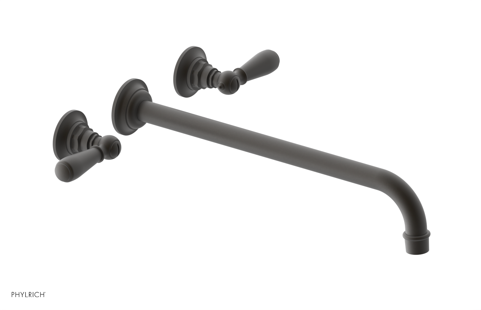 Phylrich Jamestown 14" Spout Wall Lavatory Set with Lever Handle by Phylrich