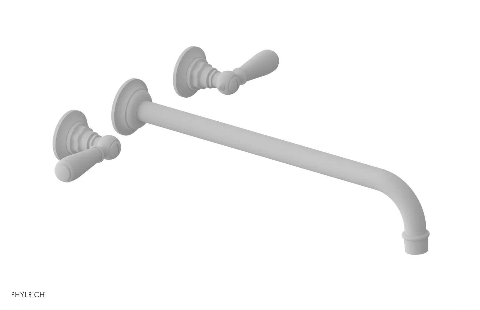 Phylrich Jamestown 14" Spout Wall Tub Set with Lever Handle by Phylrich