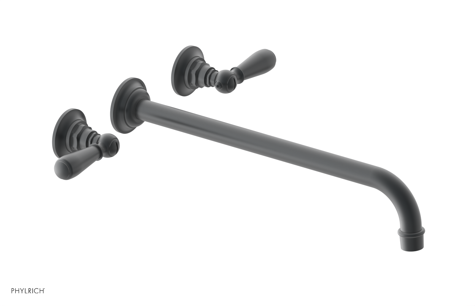 Phylrich Jamestown 14" Spout Wall Lavatory Set with Lever Handle by Phylrich