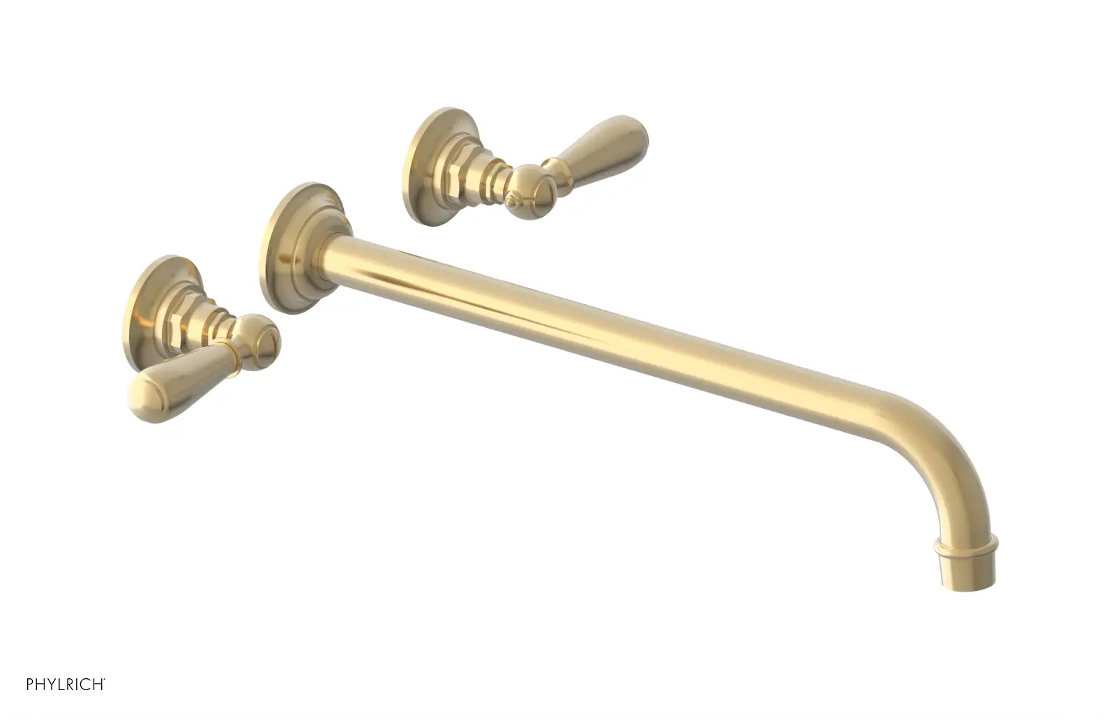 Phylrich Jamestown 14" Spout Wall Tub Set with Lever Handle by Phylrich