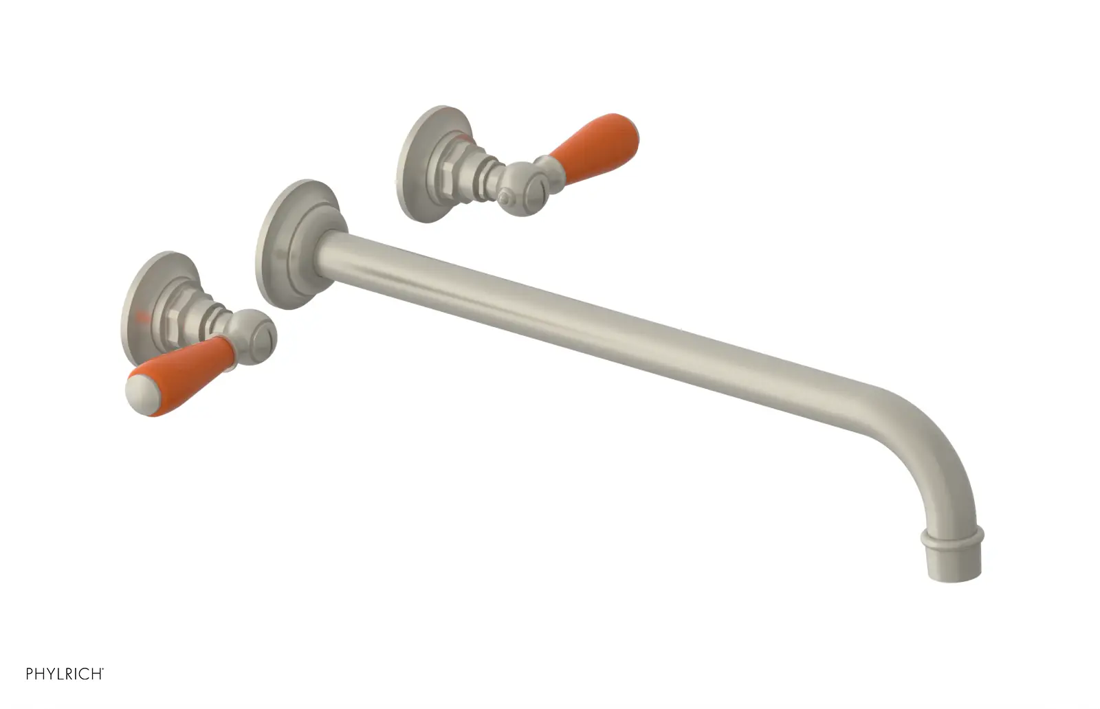 Phylrich Jamestown 14" Spout Wall Tub Set with Lever Handle by Phylrich