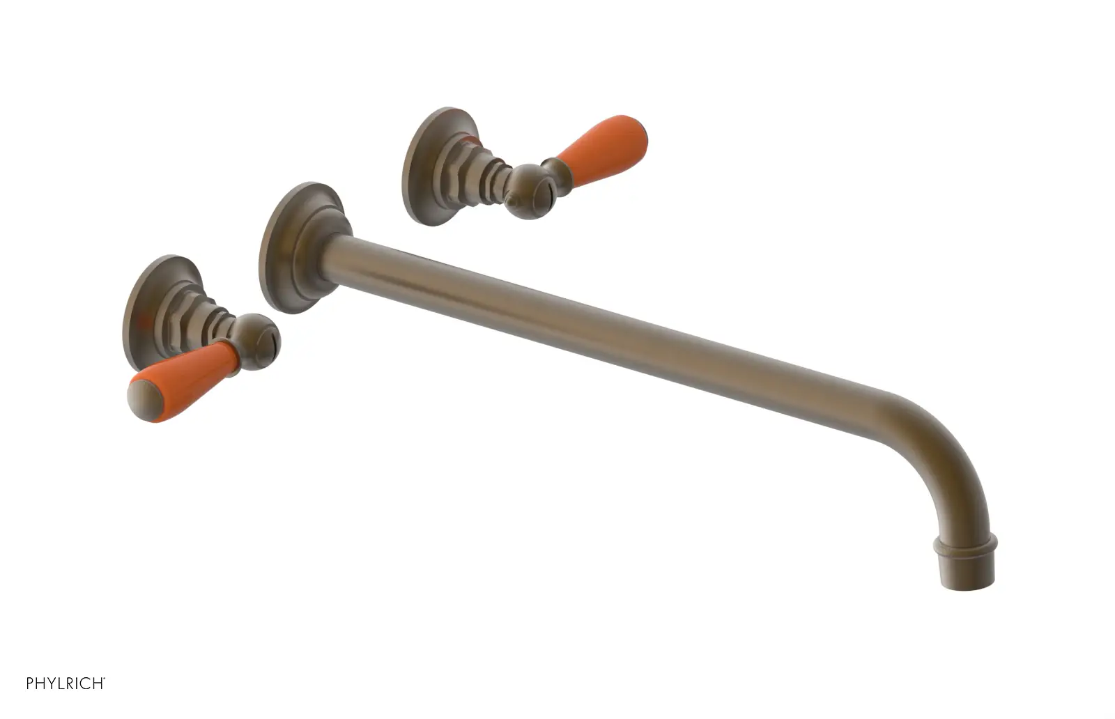 Phylrich Jamestown 14" Spout Wall Tub Set with Lever Handle by Phylrich