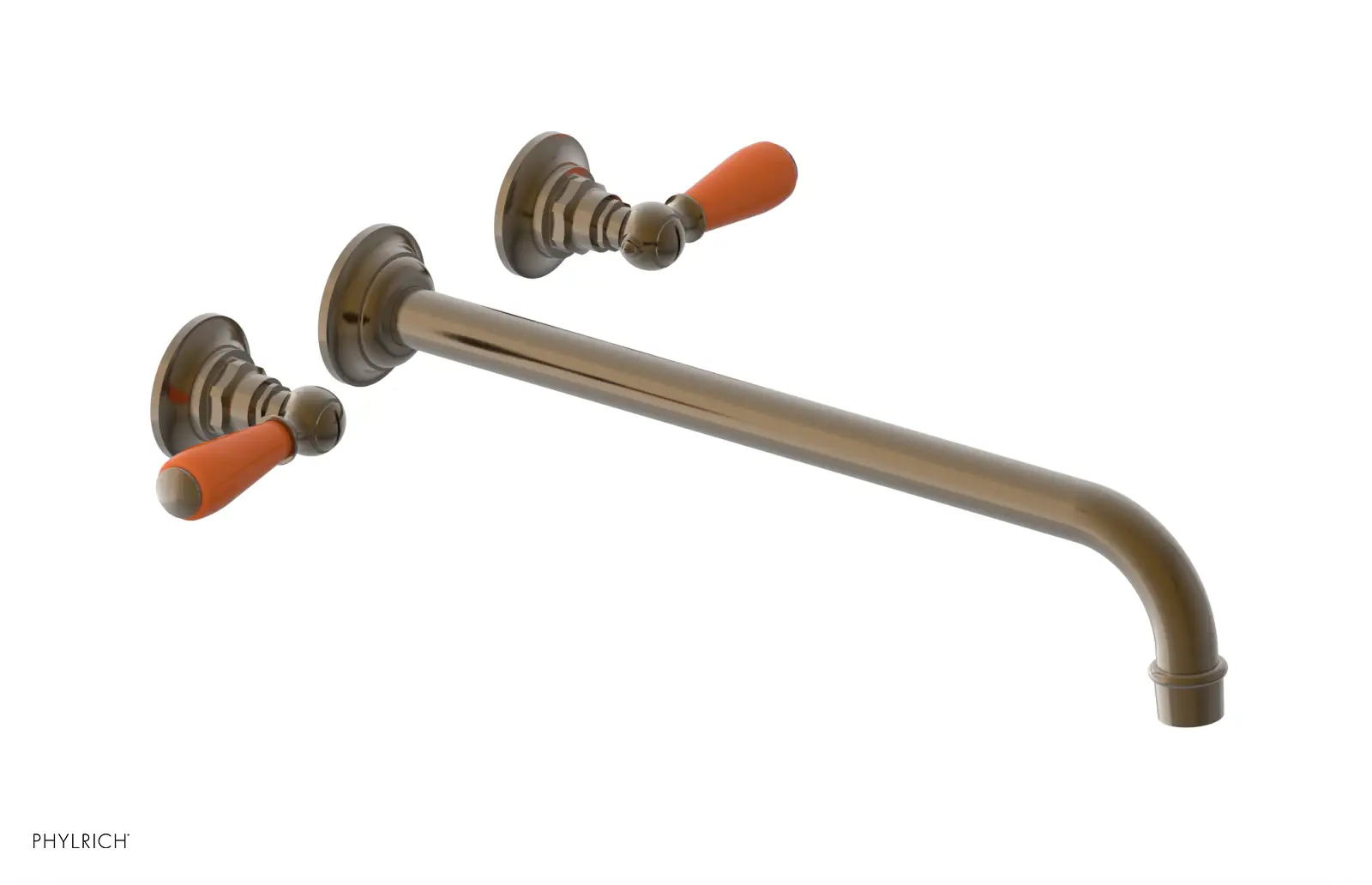 Phylrich Jamestown 14" Spout Wall Tub Set with Lever Handle by Phylrich