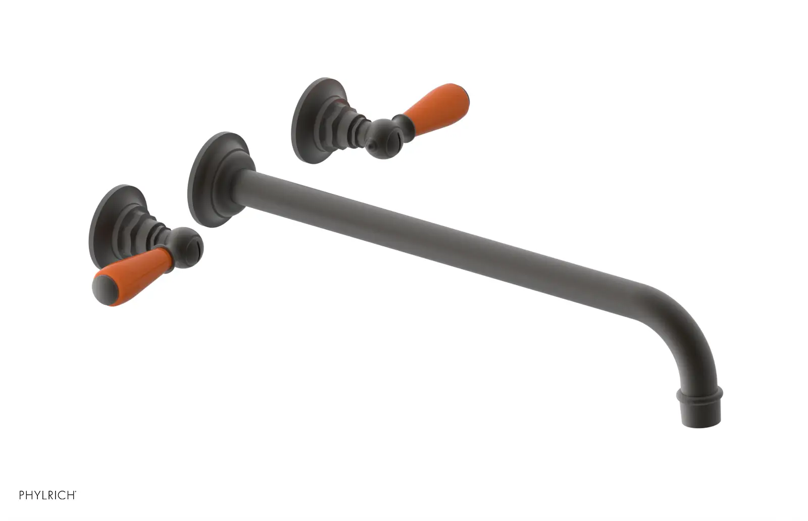 Phylrich Jamestown 14" Spout Wall Tub Set with Lever Handle by Phylrich