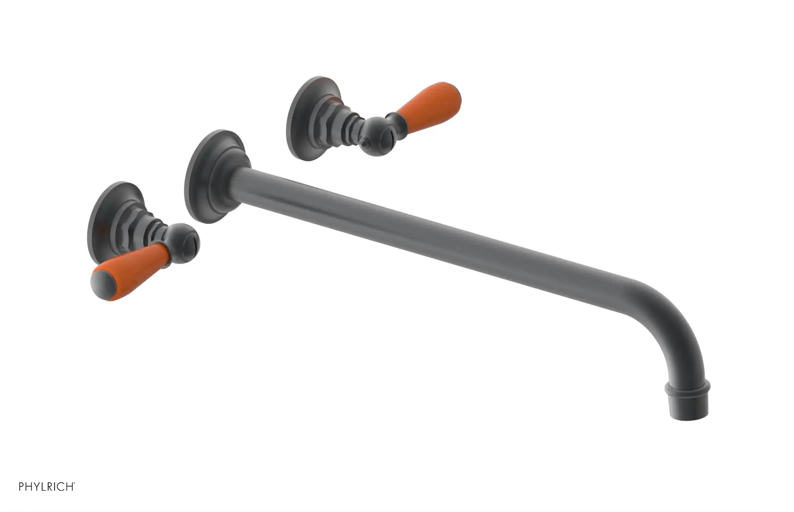 Phylrich Jamestown 14" Spout Wall Tub Set with Lever Handle by Phylrich