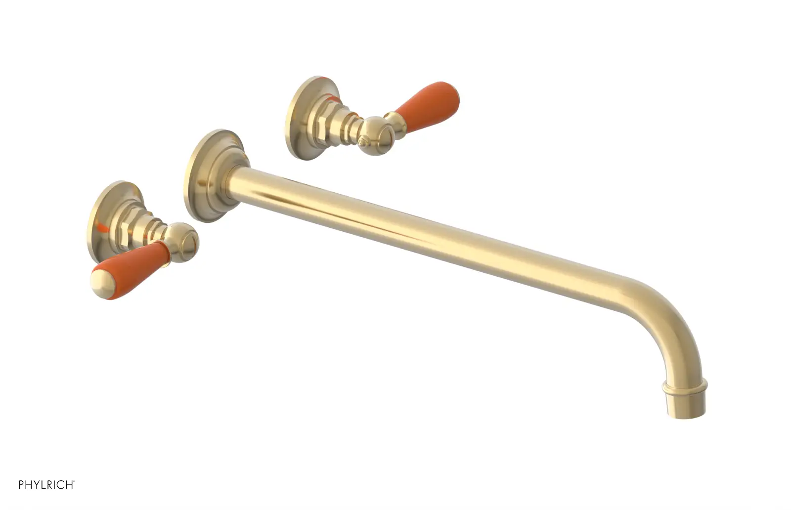 Phylrich Jamestown 14" Spout Wall Tub Set with Lever Handle by Phylrich