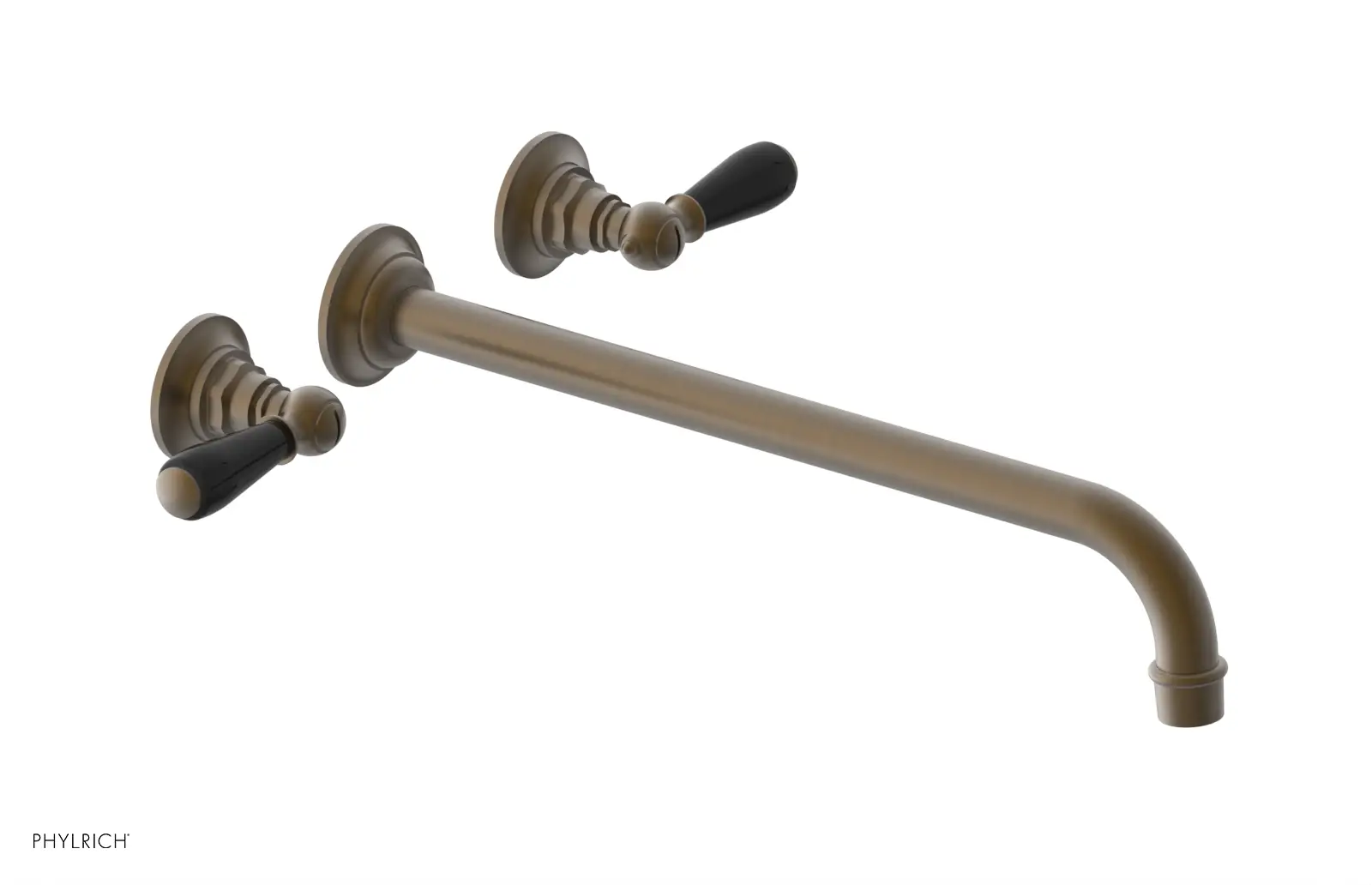 Phylrich Jamestown 14" Spout Wall Tub Set with Lever Handle by Phylrich