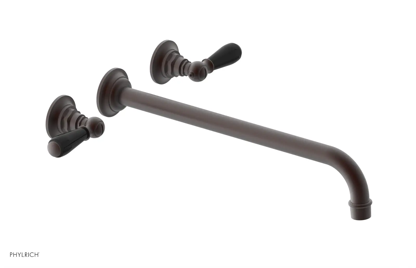 Phylrich Jamestown 14" Spout Wall Tub Set with Lever Handle by Phylrich