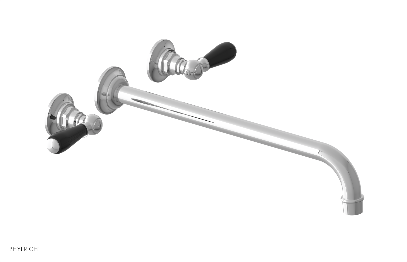 Phylrich Jamestown 14" Spout Wall Lavatory Set with Lever Handle by Phylrich
