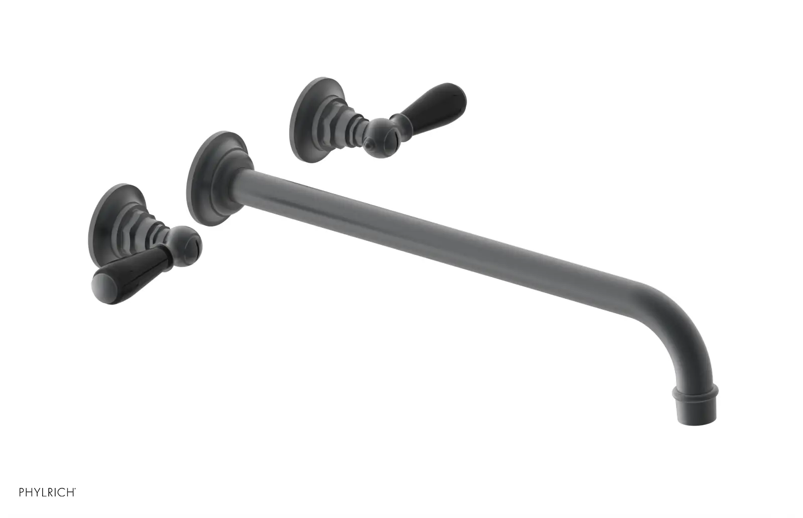 Phylrich Jamestown 14" Spout Wall Tub Set with Lever Handle by Phylrich