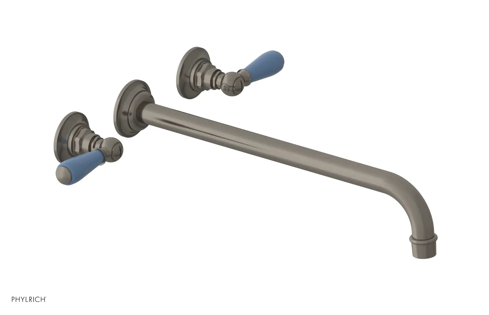 Phylrich Jamestown 14" Spout Wall Lavatory Set with Lever Handle by Phylrich
