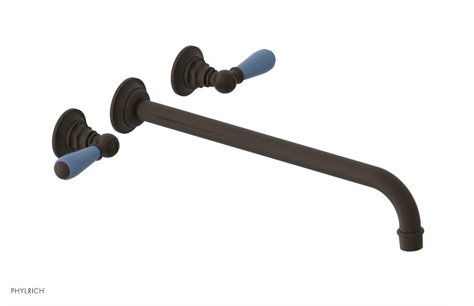 Phylrich Jamestown 14" Spout Wall Tub Set with Lever Handle by Phylrich