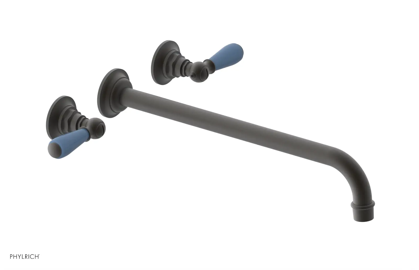 Phylrich Jamestown 14" Spout Wall Lavatory Set with Lever Handle by Phylrich