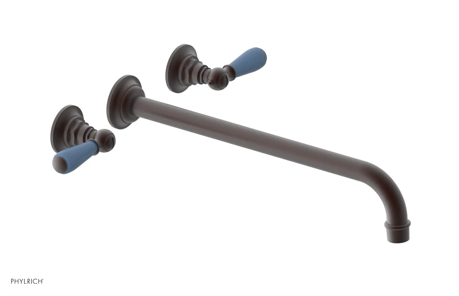 Phylrich Jamestown 14" Spout Wall Tub Set with Lever Handle by Phylrich