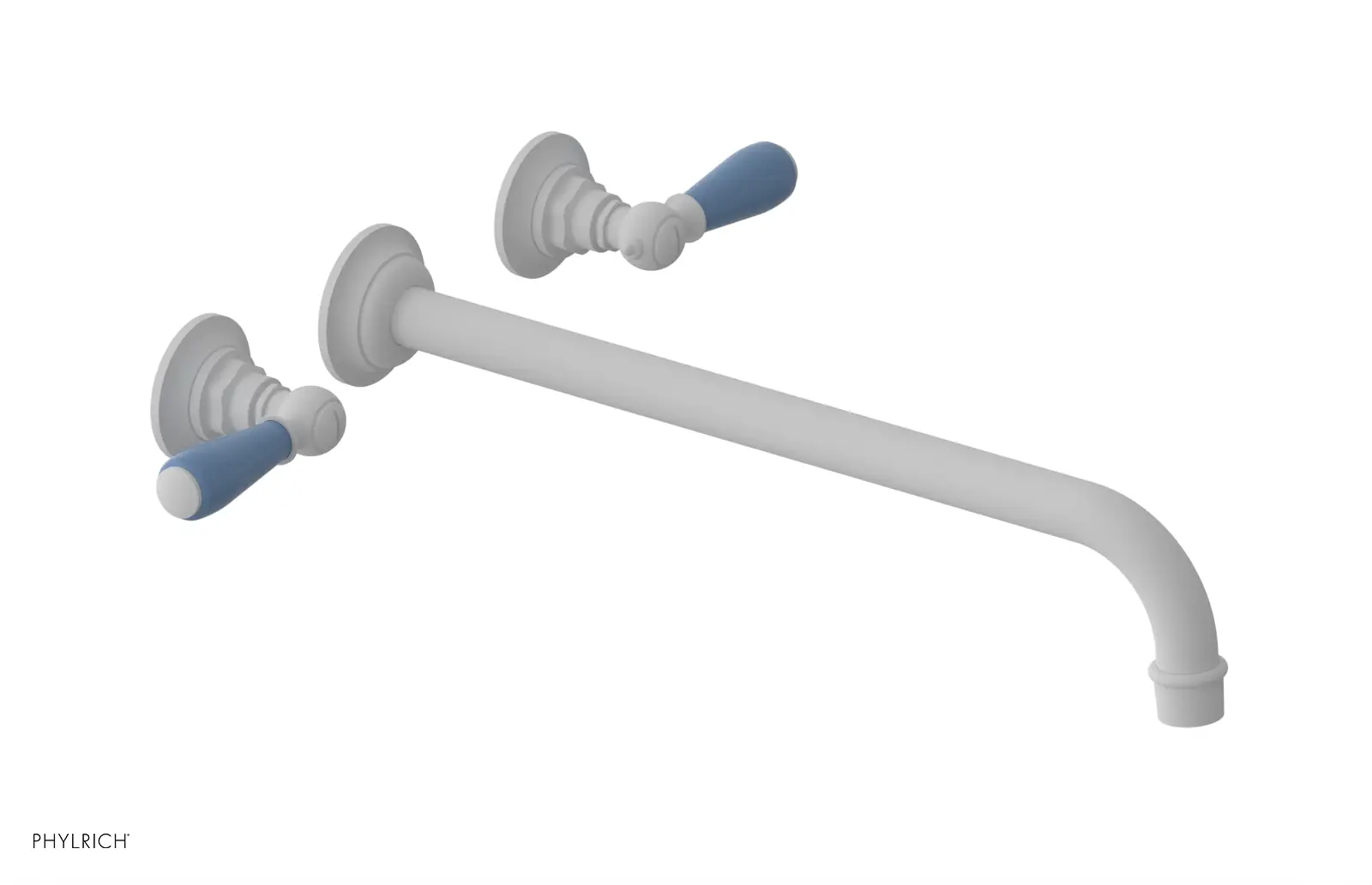Phylrich Jamestown 14" Spout Wall Tub Set with Lever Handle by Phylrich