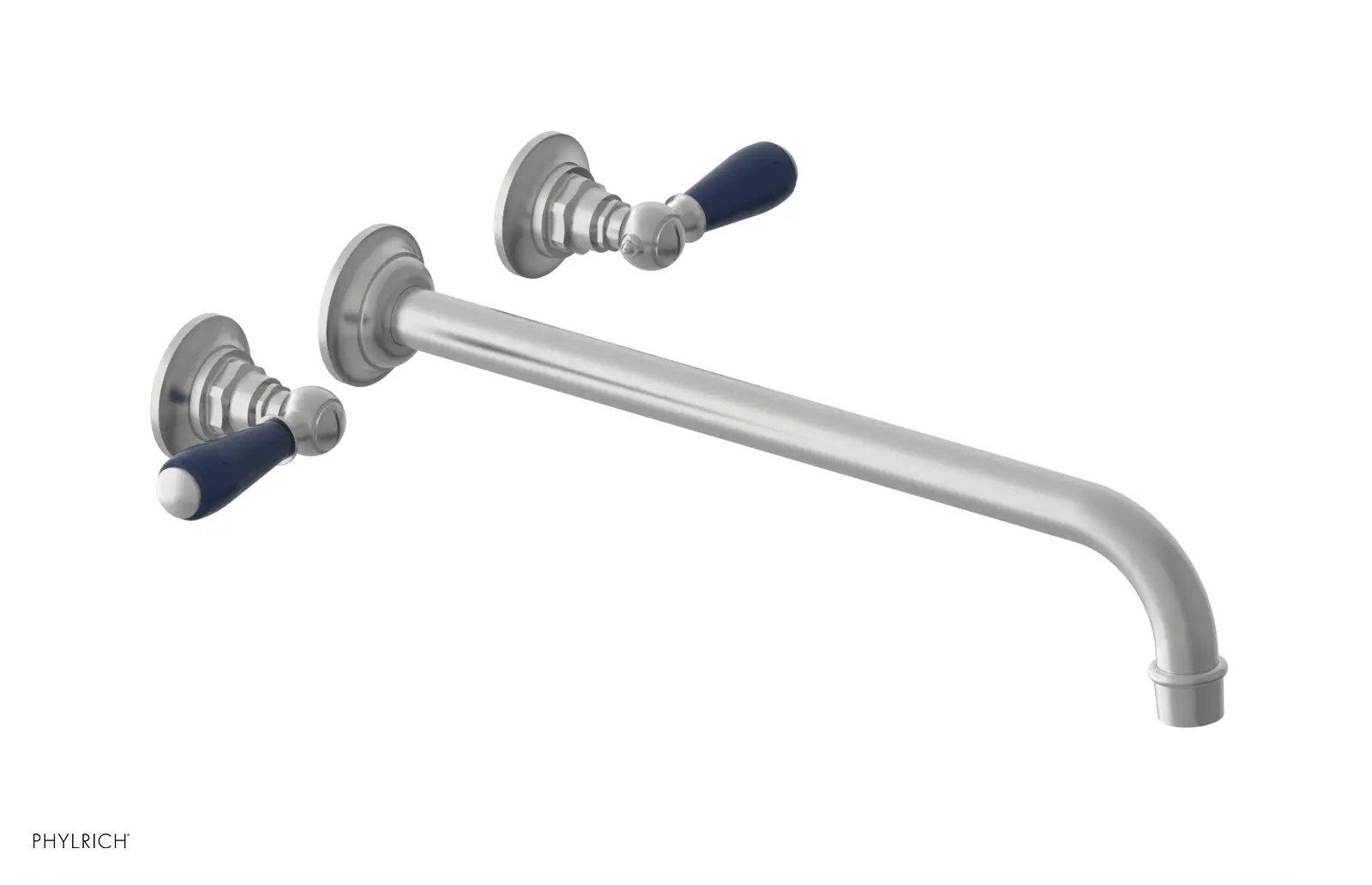 Phylrich Jamestown 14" Spout Wall Lavatory Set with Lever Handle by Phylrich