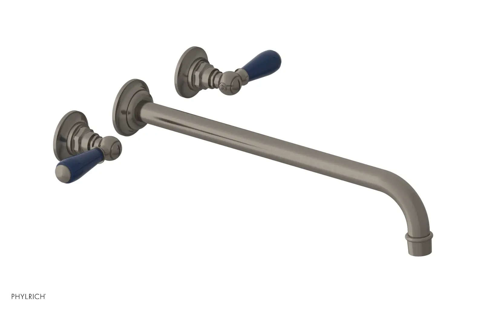 Phylrich Jamestown 14" Spout Wall Lavatory Set with Lever Handle by Phylrich