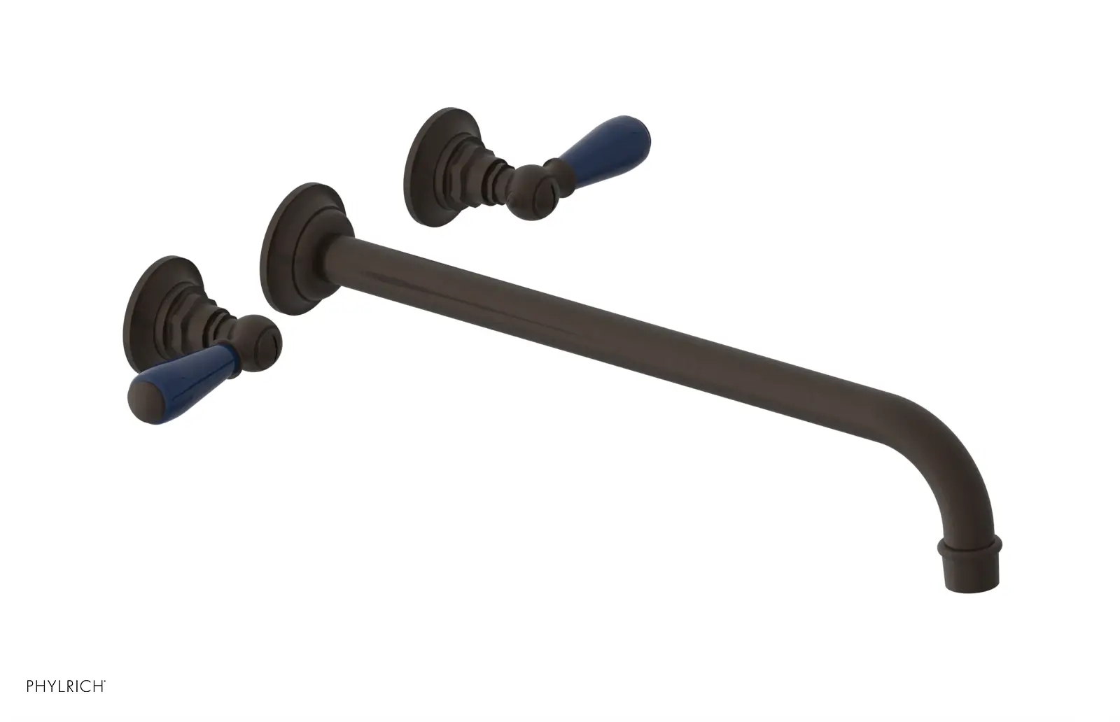 Phylrich Jamestown 14" Spout Wall Tub Set with Lever Handle by Phylrich