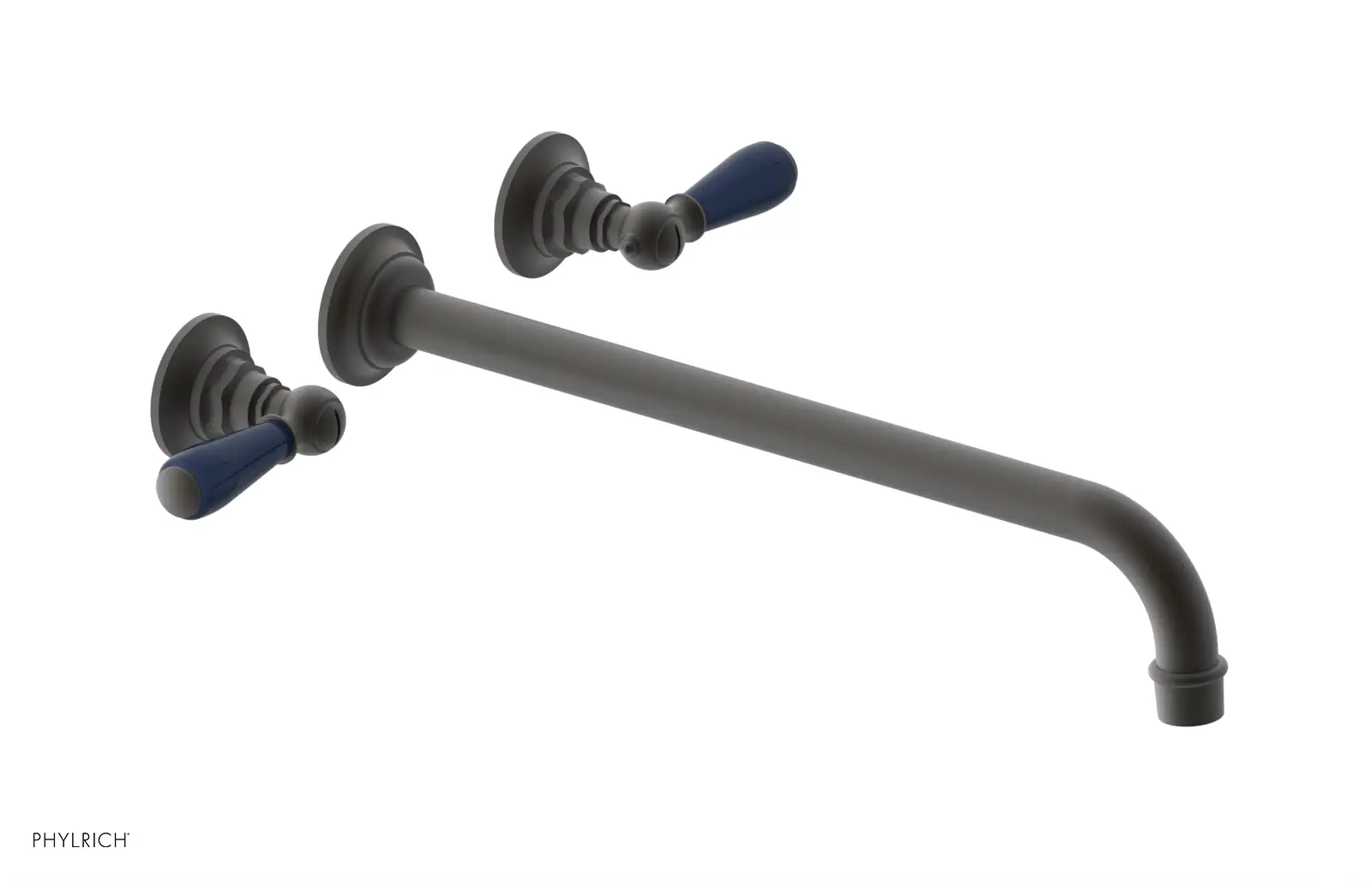 Phylrich Jamestown 14" Spout Wall Lavatory Set with Lever Handle by Phylrich