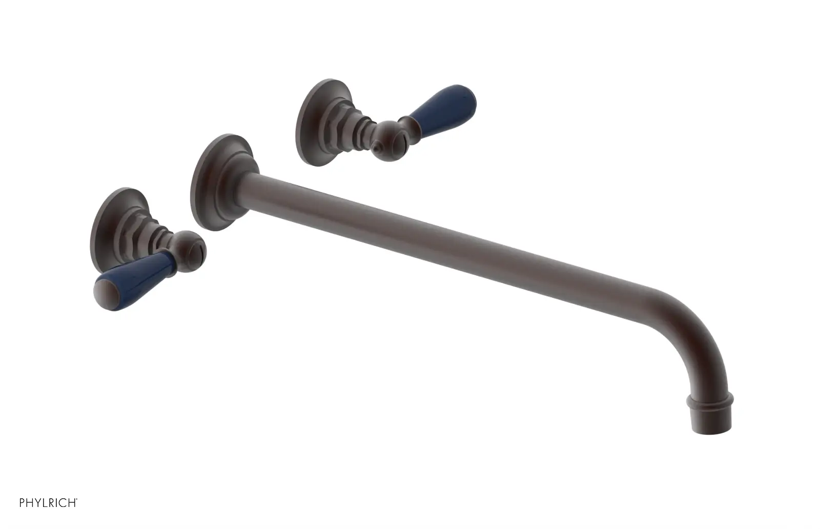Phylrich Jamestown 14" Spout Wall Lavatory Set with Lever Handle by Phylrich