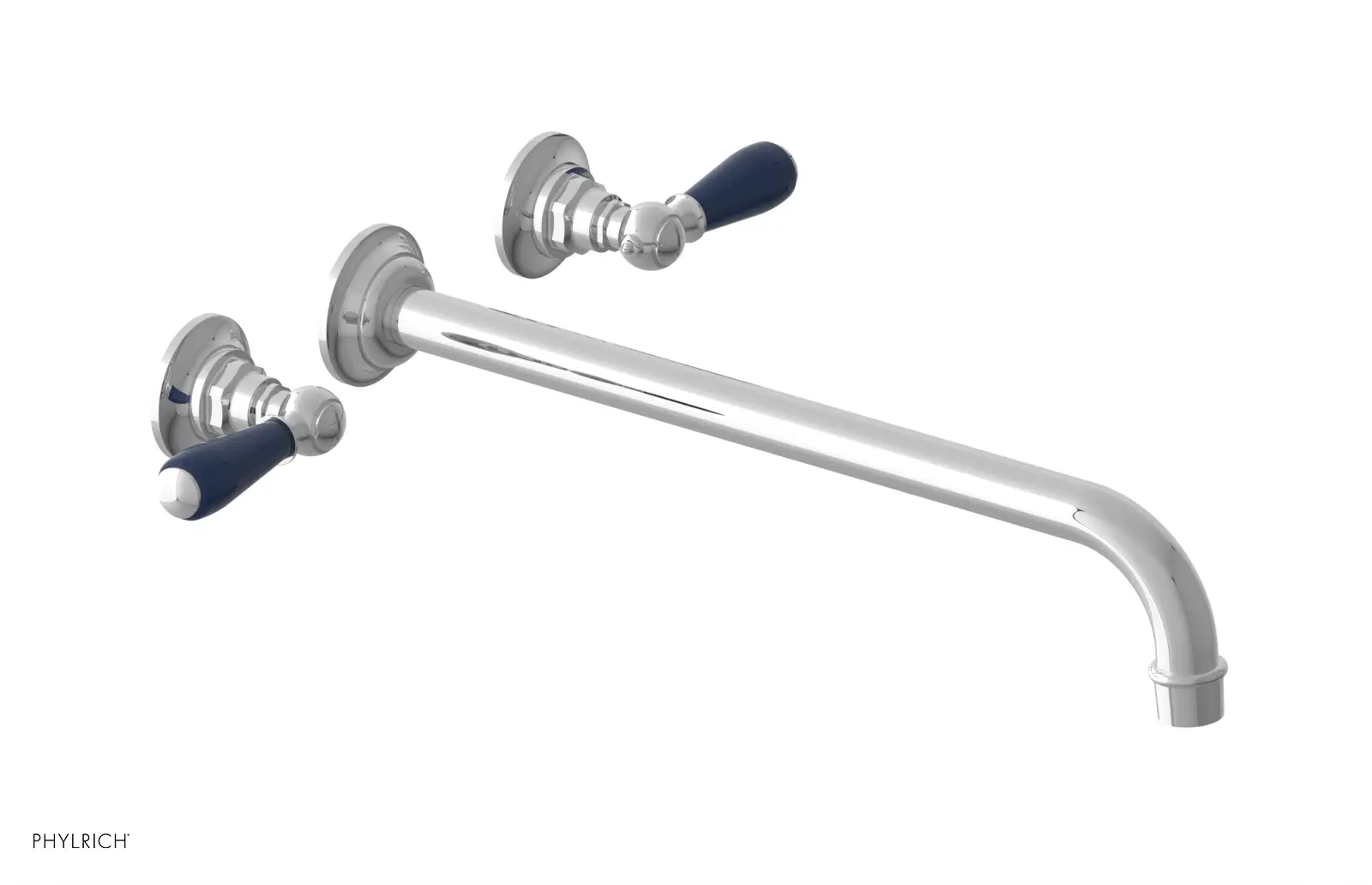 Phylrich Jamestown 14" Spout Wall Lavatory Set with Lever Handle by Phylrich