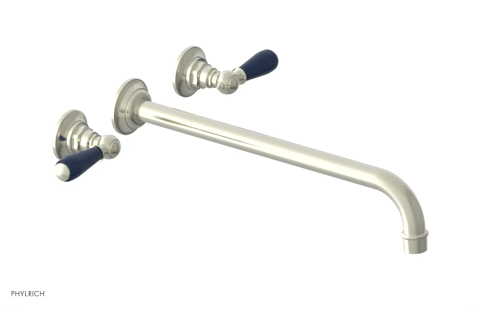 Phylrich Jamestown 14" Spout Wall Lavatory Set with Lever Handle by Phylrich