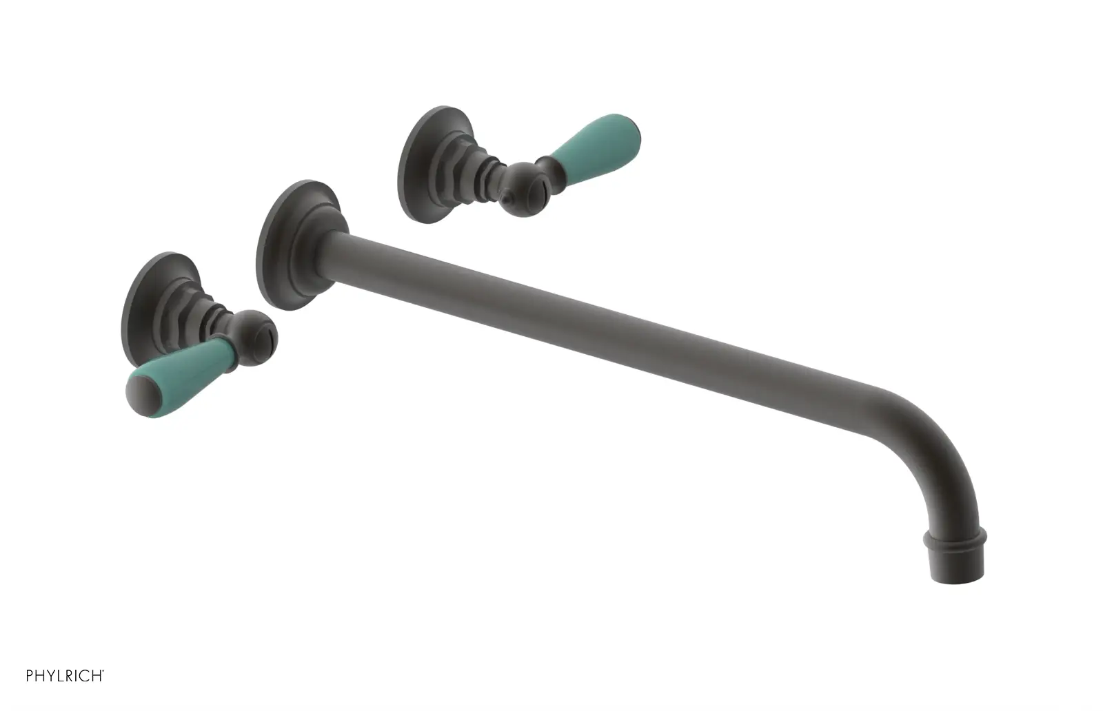 Phylrich Jamestown 14" Spout Wall Tub Set with Lever Handle by Phylrich