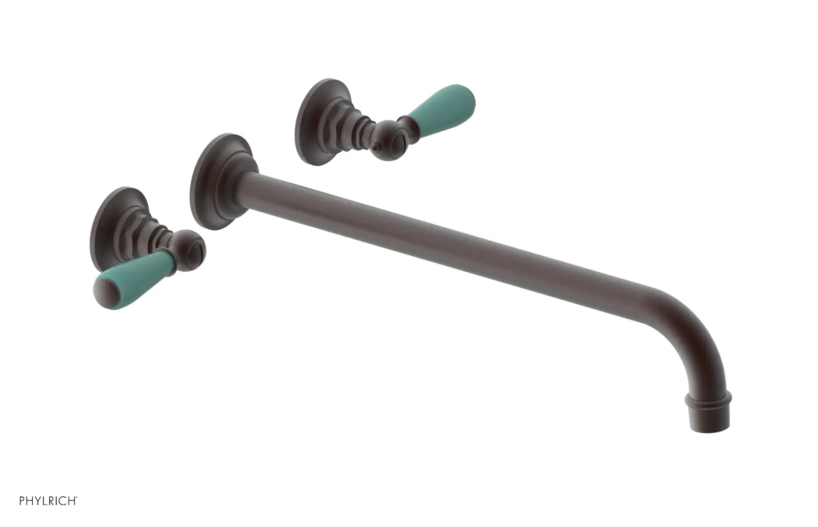 Phylrich Jamestown 14" Spout Wall Tub Set with Lever Handle by Phylrich