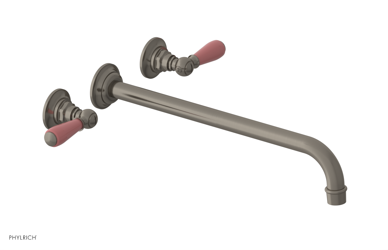 Phylrich Jamestown 14" Spout Wall Lavatory Set with Lever Handle by Phylrich