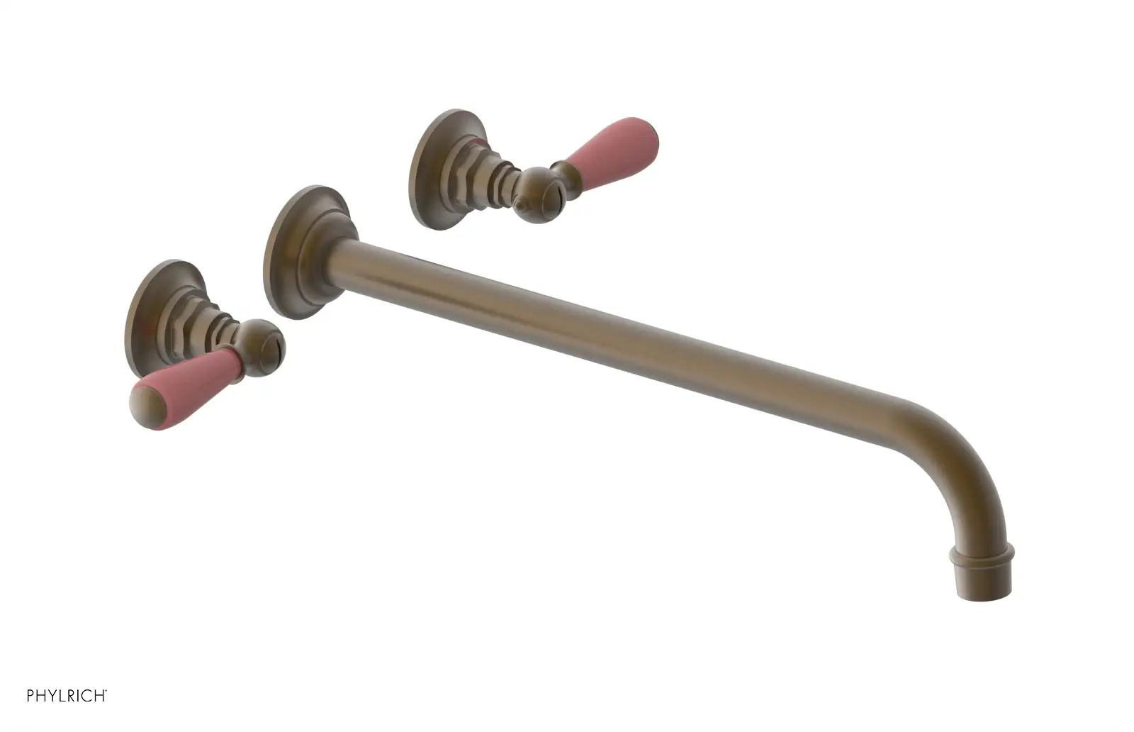 Phylrich Jamestown 14" Spout Wall Tub Set with Lever Handle by Phylrich