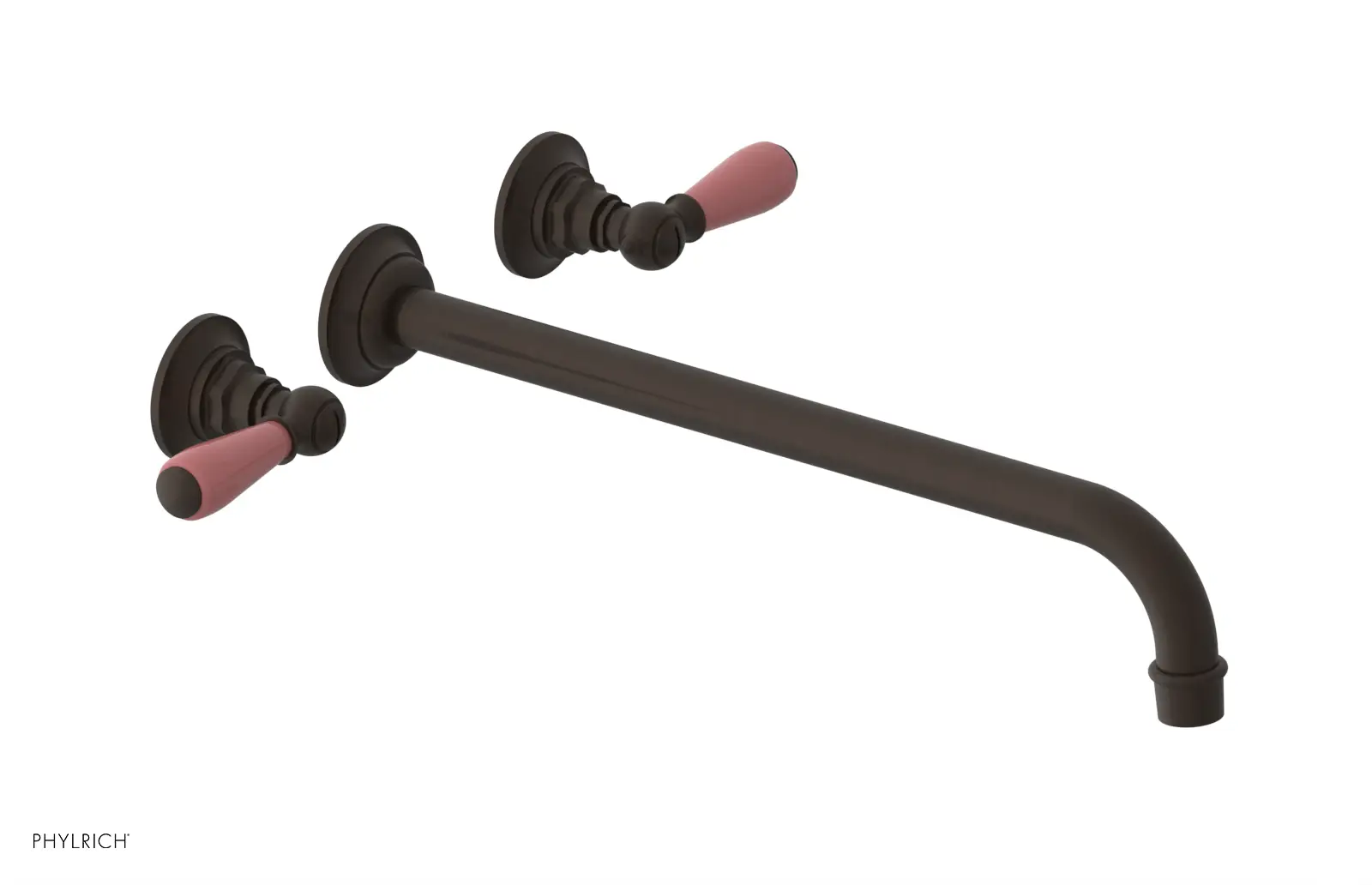 Phylrich Jamestown 14" Spout Wall Lavatory Set with Lever Handle by Phylrich