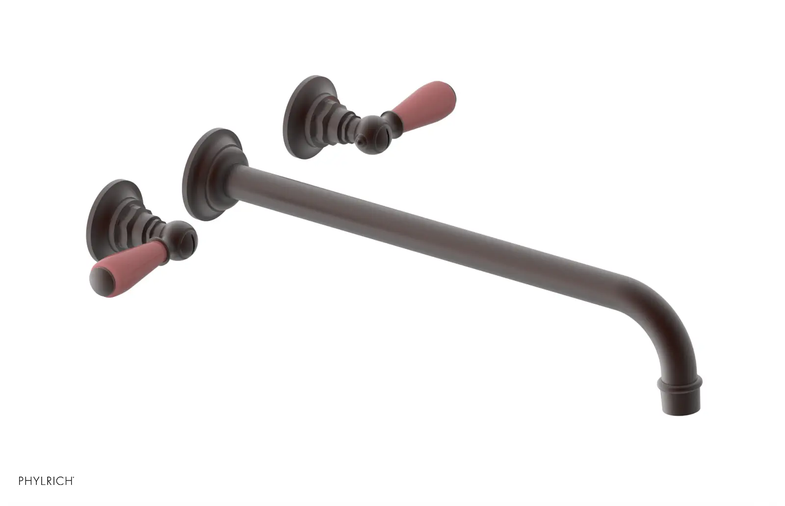 Phylrich Jamestown 14" Spout Wall Tub Set with Lever Handle by Phylrich